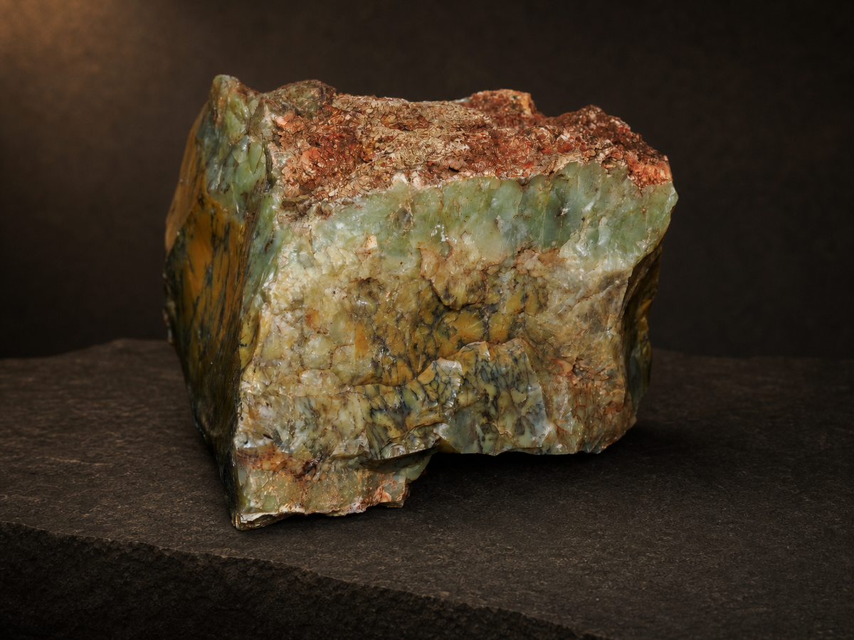 Dendritic Opalite Specimen — Mineral Forest II, 171 g, mineral specimen, reverse view.