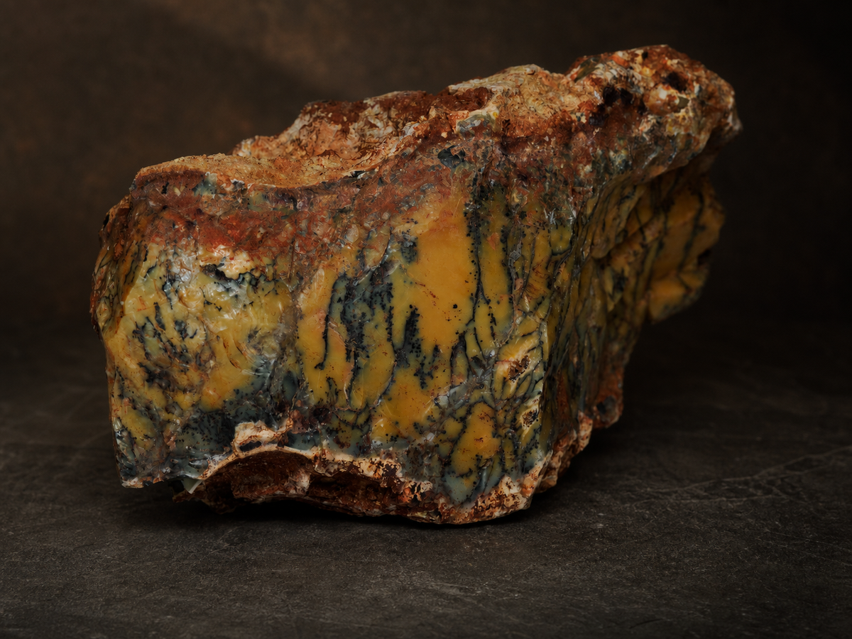 Dendritic Opalite Specimen — Mineral Forest, 309 g, mineral specimen, angled view.