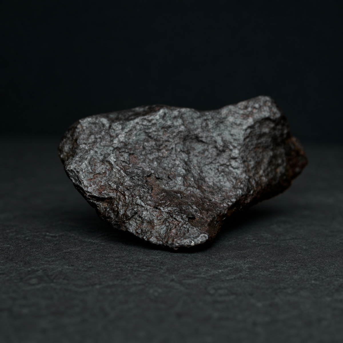 Mundrabilla Iron Meteorite Fragment — 3 g, Western Australia, meteorite specimen, top view.