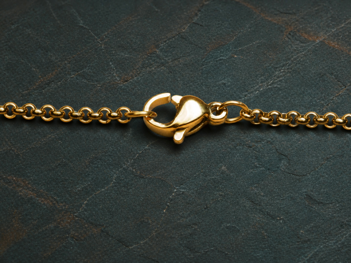 Detail of the Tidal Fault necklace clasp