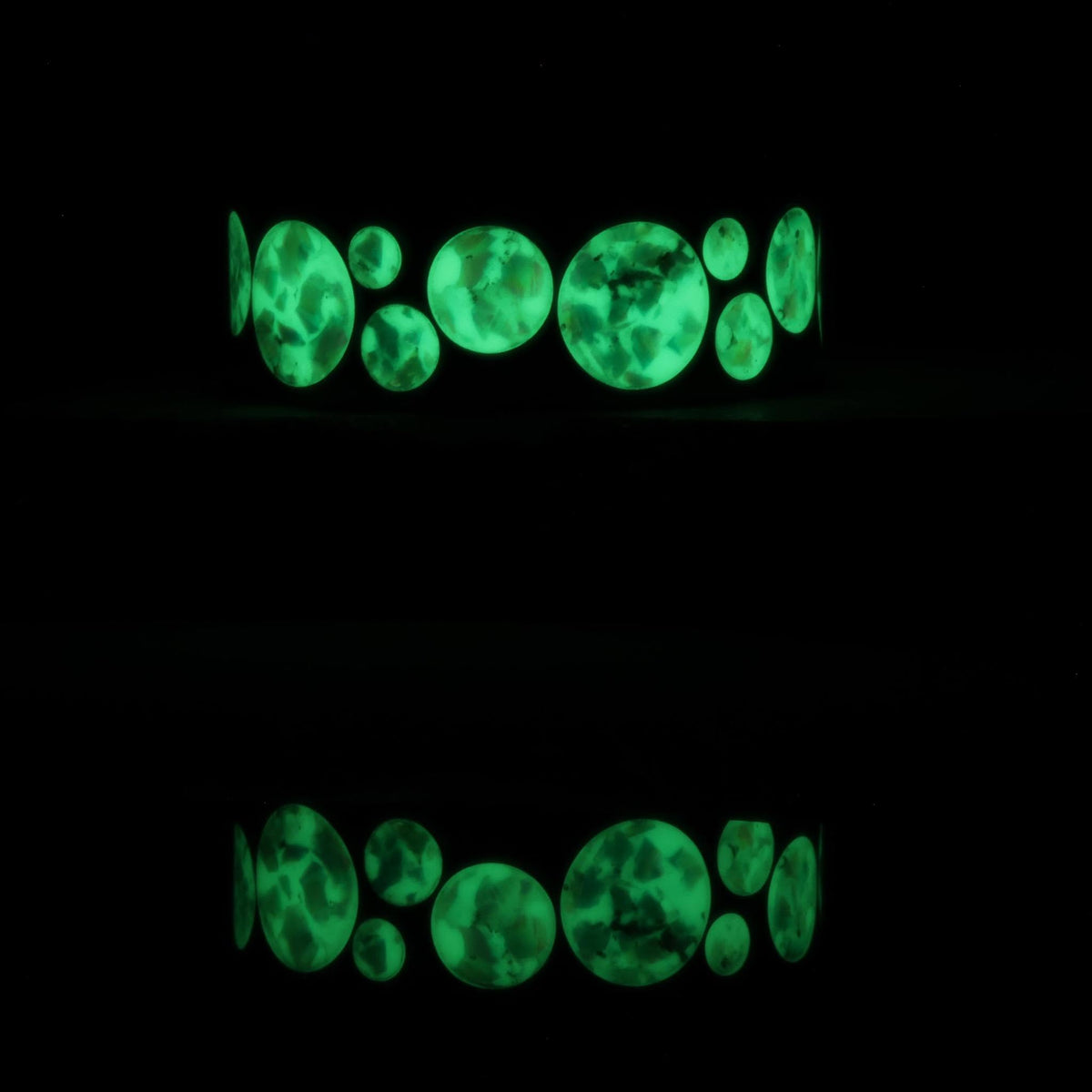 Aerial Strata: Verdant Afterglow, ring, angled view.