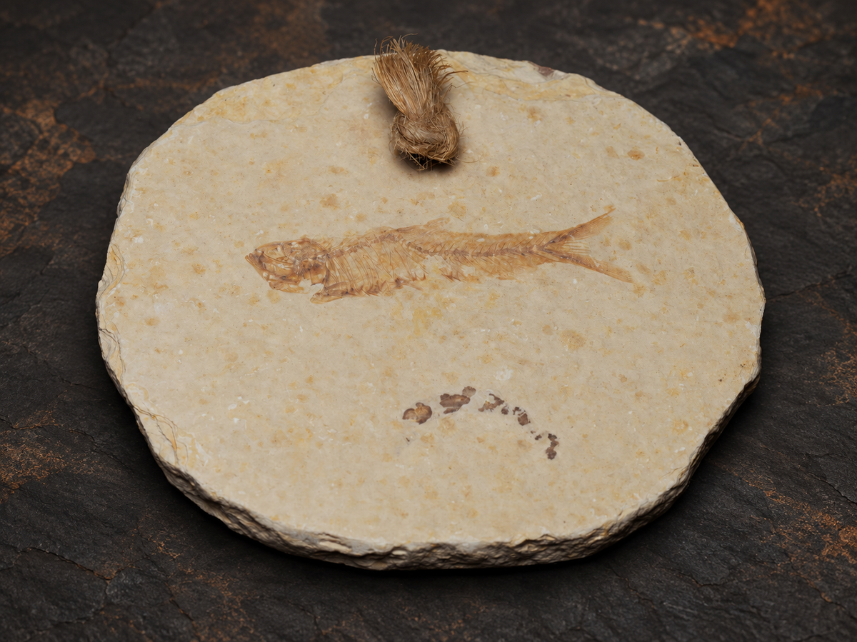 Knightia Fossil Fish Plate — Wyoming, 7.5 cm