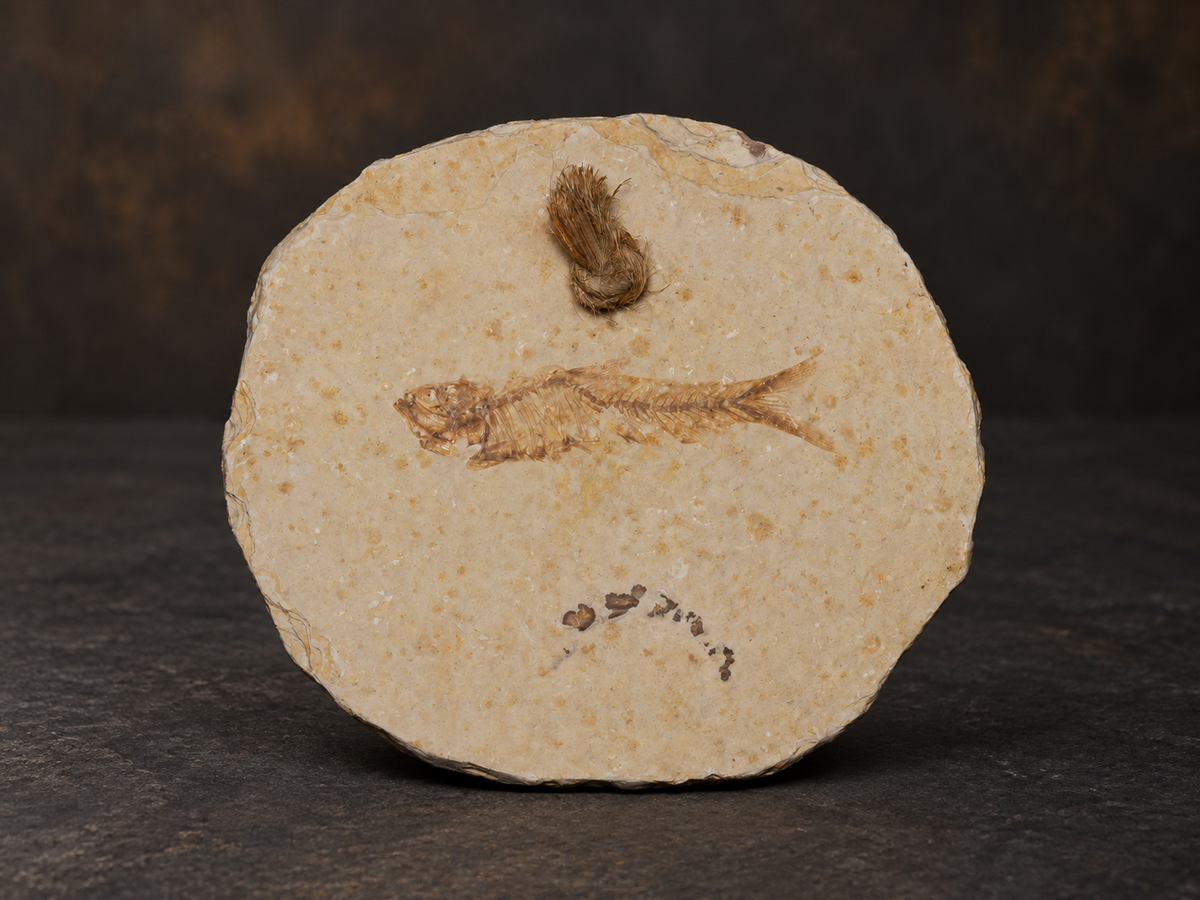 Knightia Fossil Fish Plate — Wyoming, 7.5 cm