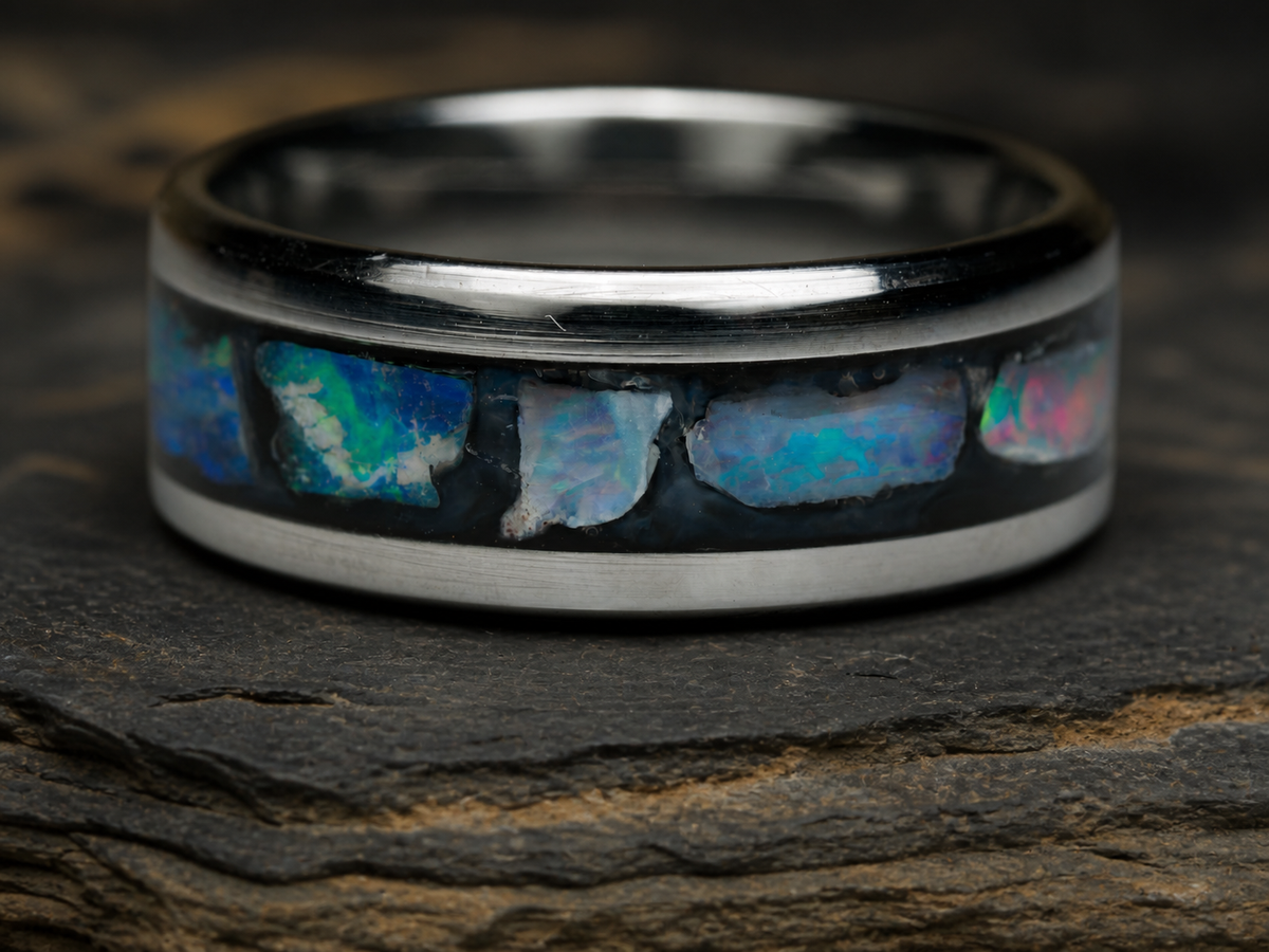 Australian Opal Reliquary Ring, size 8, view 8