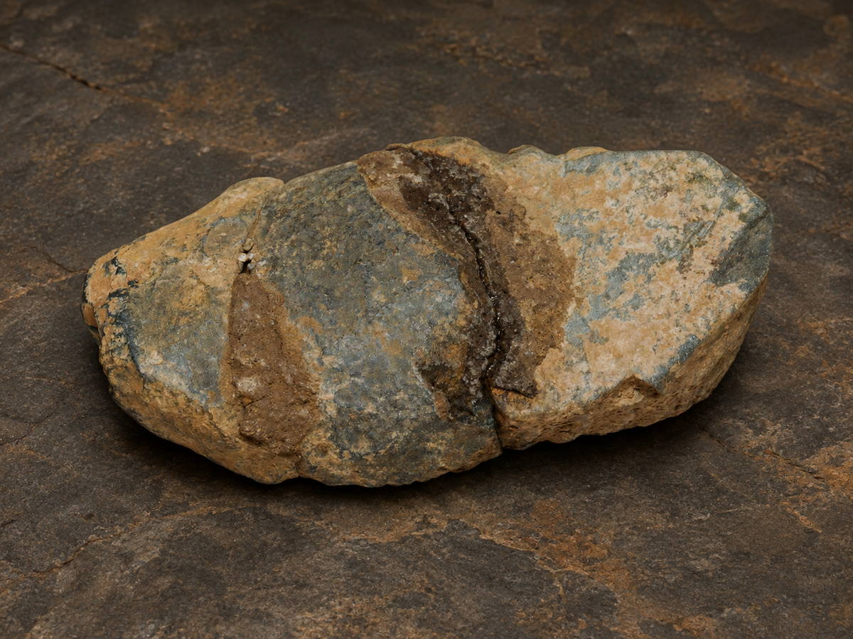 Moroccan Calymene trilobite fossil, underside showing its natural matrix and condition.