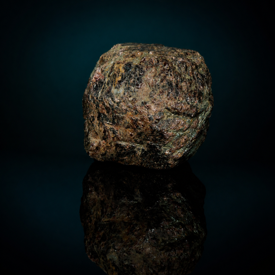Rough garnet-bearing metamorphic rock from Thackaringa, Broken Hill NSW — view 1
