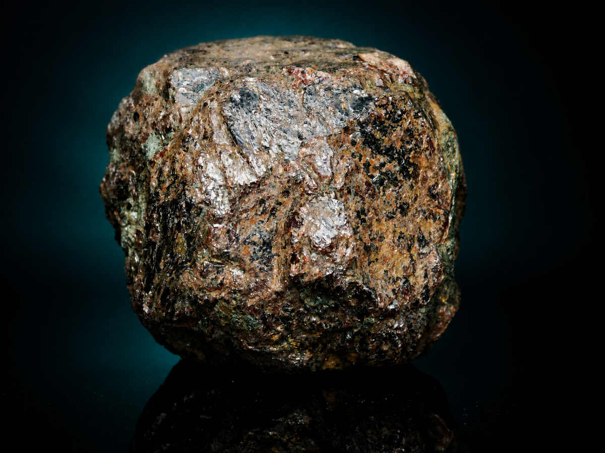 Rough garnet-bearing metamorphic rock from Thackaringa, Broken Hill NSW — view 3