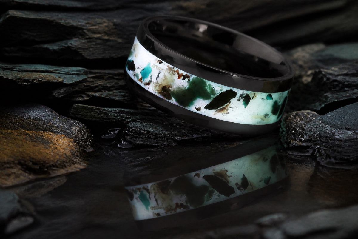 The Remnant Archive Ring with a soft afterglow and reflection